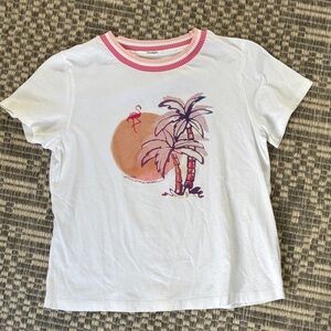 Zimmermann White and Pink Kids T-Shirt